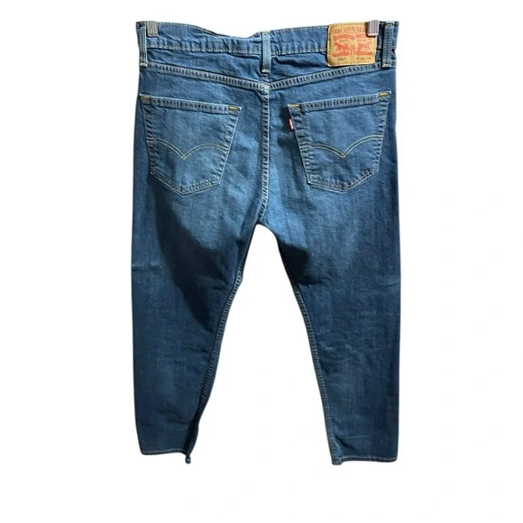 Levi's 502 Men's Regular Taper Fit Denim Jeans Blue W34 L32 Everyday Casual Work - Picture 2 of 9